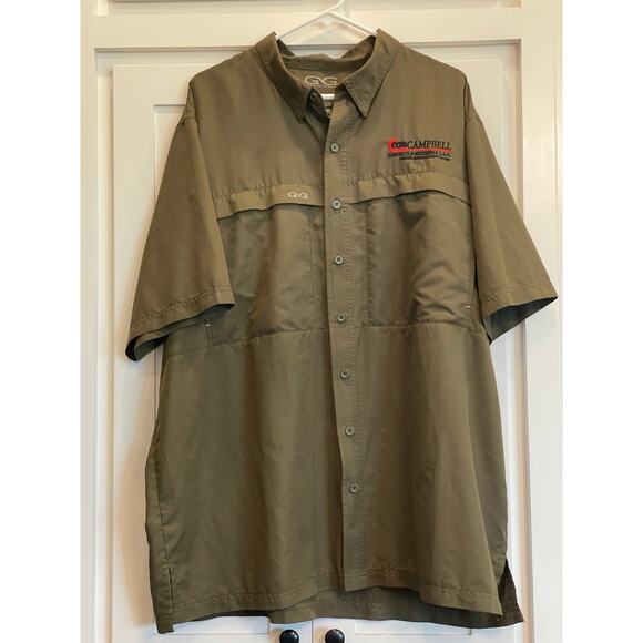 Game Guard Outdoors Olive Green Button up 2XL - Picture 1 of 10